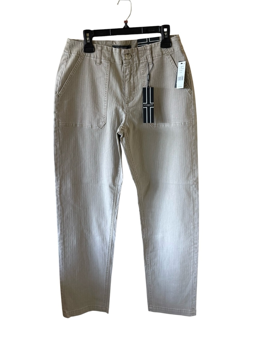 Liverpool Men’s Khaki Straight-Leg Chinos